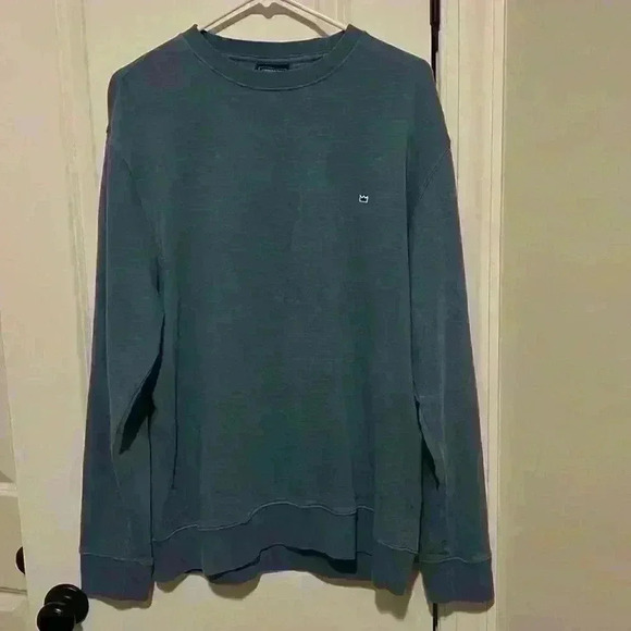 Crown & Ivy Men’s Blue Pullover Crew Light Sweater size Medium - Picture 3 of 8